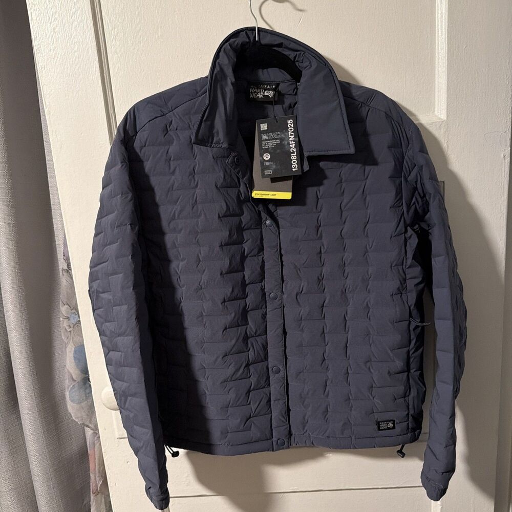 NWT Mountain Hardwear Womens Medium Stretchdown Light 700 Down Jacket Moon Blue